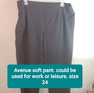 Plus size black soft pant